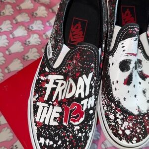 Vans x House of Terror - Friday the 13th Splatter Slip-On Sneakers